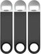 Bartender Bottle Openers, 3 Pack Beer Bottle Openers by Premium Cold One, Rubber Coated Stainless Steel