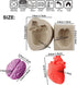 2PCS Halloween Heart and Brain Silicone Molds - DIY Human Organ Fondant Mould for Cake, Candy, Biscuit, Kitchen Tools
