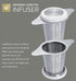 Teabloom Universal Loose Tea Infuser with Dual-function Lid, Fits Cups, Mugs, and Teapots