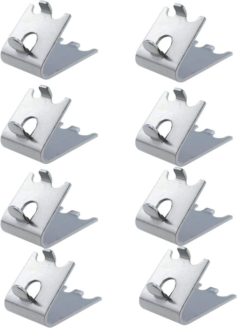 8PCS Heavy Duty Stainless Steel Freezer Cooler Shelf Support Clips for Refrigerator Shelf Replacement