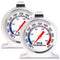 Anvin Large Dial Oven Thermometers, Dual-Scale Cooking Thermometer for BBQ Baking (Pack of 2)