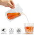 Liquor Plastic Flasks, Concealable and Reusable Drinking Bags with Funnel (8OZ-6PCS)