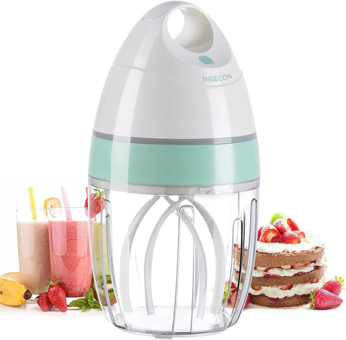 MIGECON Electric Stand Mixer, Egg Stand Shampoo Frother, Hands-Free Mixer for Food Whipping, 900ml