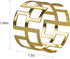 LogHog Delicate Christmas Gold Napkin Rings - Set of 12, Ideal Table Setting Napkin Buckles for Christmas, Thanksgiving