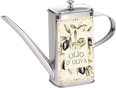 Fox Run Stainless Steel Olive Oil Dispenser With No Drip Spout, 16