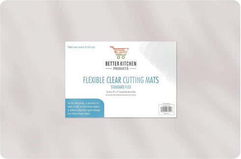 Better Kitchen Products Extra Thick Flexible Plastic Cutting Mats, Set of 6, 12" x 18"