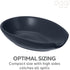 OGGI Spooner Ceramic Spoon Rest, Spoon Holder for Countertop, Kitchen Decor, Coffee Bar Accessories, Midnight Blue