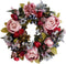 Artificial Peony Hydrangea Flower Door Wreaths, Spring and Summer Floral Wreath for Home, Wedding Decor 35cm