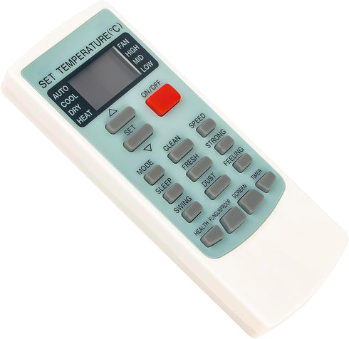YKR-H002E Replacement Remote Control for AUX Air Conditioner, Fits YKR-H/008, YKR-H/009, YKR-H/888, YKR-H/006E