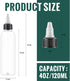 Irenare 30 Pcs 4 oz Plastic Squeeze Bottles, Bulk Boston Dispensing Bottles with 20/410 Twist Top Cap