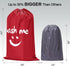 HOMEST 2 Pack XL Wash Me Travel Laundry Bag, Dirty Garments Organizer, Large Enough for 4 Loads of Clothes, Black and