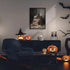 Vintage Dark Academia Halloween Canvas Wall Art Poster - Gothic Victorian Witchy Creepy Haunted House Art, 12x16in