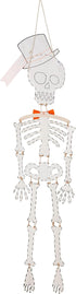 Mud Pie Skeleton Halloween Door Hanger, 65", White (40060032T)