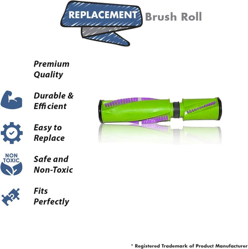 Replacement Part for Bissell 2281, 2475, 2461 Vacuum Cleaner Brush Roll, Compare to Part 1616277