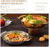 Luxshiny Large Mixing Bowl, 16cm Paella Pan, Stainless Steel Skillet with Handles for Home, Restaurant, Camping