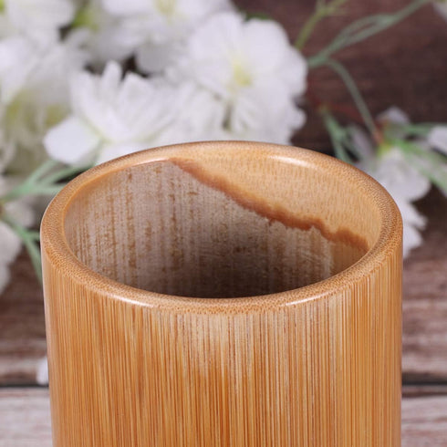 Yardwe Bamboo Utensil Holder Bamboo Wood ,1 PC Wooden utensil Storage Organizer for Cooking Utensils 15CM Kitchen Tool Holder