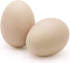 2 Pack SunGrow Fake Wooden Eggs to Train Birds from Laying in The Nesting Boxes & to Stop from Eating Own Eggs, Brown