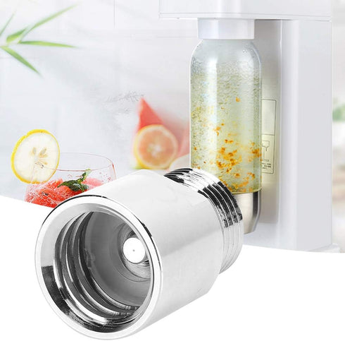 TOPINCN CO2 Cylinder Adapter, Female Thread TR21-4 to Male Thread CGA320 for Soda