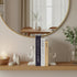 Set 3 Aesthetic Decorative Books for Home Decor w. Wood Bead - of Linen Fake Books for Decoration, Coffee Table Book