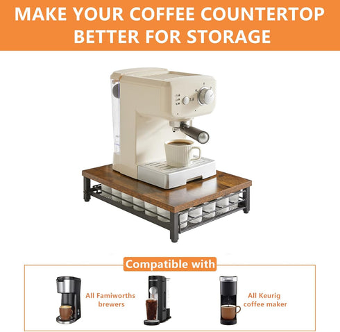 Coffee Pod Drawer Holder for K Cup, 35 Capacity Storage Organizer for Home Kitchen Coffee Station