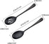 AOOSY 8.7 Inches Matte Black Utility Skimmer, 8 3/4" Stainless Steel Serving Spoons Set x 3, Slotted Spoons x 3 for