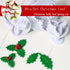 KALAIEN 3pcs Holly Leaf Plunger Cutter Fondant Baking Tools for Cake Cookie Sugarcraft Decorating