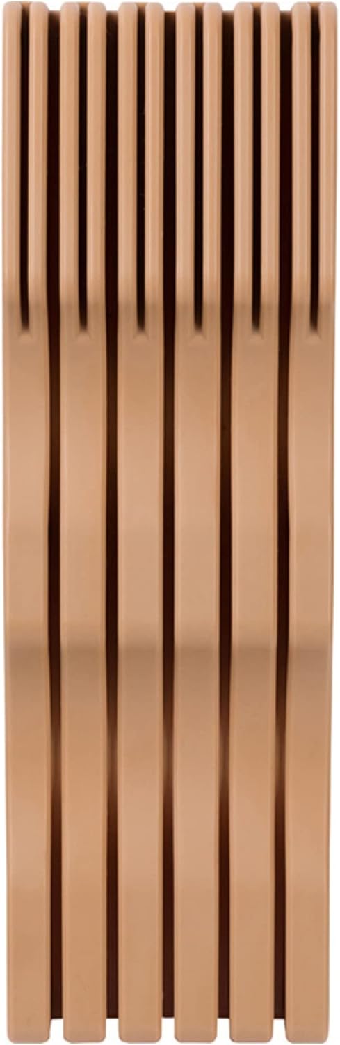 Large In-Drawer Plastic Knife Block: 11 Slot Empty Knife Holder for Kitchen Drawers, Cutlery Tray Organizer