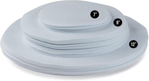 Felt Plate China Storage Dividers Dish Protectors (WHITE, 48 LARGE)