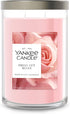Yankee Candle Large Tumbler Scented Candle, 20 oz with up to 80 Hour Burn Time, Fresh Cut Roses Fragrance