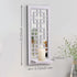 Aeveco Set 2, Wall Mirrored Candle Sconces of Decorative Wooden Candle Holder, Rustic Candle Sconce, White Living Room