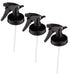 Jarmazing Products Mason Jar Sprayer Lids, Black, 3 Pack with Powerful Sprayers for Regular Mouth Jars