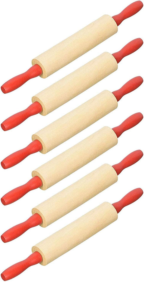 Rhode Island Novelty 7.5 Inch Wood Child Rolling Pin, Six per Order