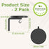 Set 2 2 iDavosic.ly Wall Plant Holder of for Indoor Outdoor, Metal Hanger with Hooks, Floating Flower Display Stand