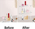Tasybox 2 Tier Corner Shelf, Acrylic Bathroom Counter Organizer for Kitchen, Office, Vanity, Makeup, Spice