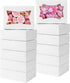 TOMNK 50pcs Cookie Boxes with Window, 8x6x2.5 Inches Bakery Boxes for Treats, Muffins, Donuts, Chocolate Covered