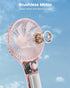 Handheld Fan, Portable Mini Fan with 3 Speeds, USB Rechargeable Personal Fan for Travel/Home - Pink