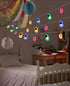 20 AceList LED Space String Lights, Magical Rocket and Astronaut Decor | USB&Battery Powered for Children's/Kids'