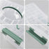 4-Pack Clear Storage Box Tote, 6 Quarts Plastic Bins with Lids