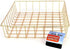 Gold Iron Wire Baskets and Trays: Round and Rectangular, 4-ct Sets (Tray)