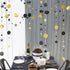 Cheerland Black Gold Party Decorations, Star Garland Moon Stars Hanging Streamers for Birthday Supplies