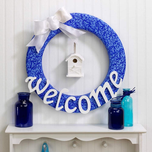 FloraCraft CraftFoM Wreath, 2 Inch x 17.7 Inch, White