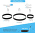 8" Omelet Ring, 6" Pancake Ring, 3.5" Egg Ring, Upgrade Large 3 Pack Stainless Steel Non-Stick Cooking Rings