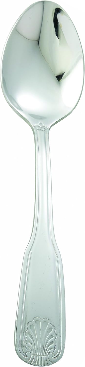 Winco 12-Piece Toulouse European Table Spoon Set, 18-0 Extra Heavy Weight Stainless Steel,Silver