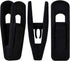 Black Velvet Hangers Clips, 20 PCS Non-Slip Clips for Suit Pant Skirt Hanger
