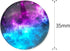 Starry Sky Pattern Refrigerator Magnets, 16 Pack, 1.35 Inches Diameter, Best Housewarming Gift