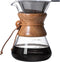 Pour Over Coffee Maker | 600ml/20oz Borosilicate Glass Carafe with Reusable Stainless Steel Drip Filter for 1-4 Cup