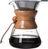 Pour Over Coffee Maker | 600ml/20oz Borosilicate Glass Carafe with Reusable Stainless Steel Drip Filter for 1-4 Cup