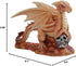 Pacific Giftware Anne Stokes Age of Dragons - Desert Dragon Wyrmling on Skull Head Rock Home Tabletop Decorative Resin