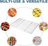 Baking Cooling Racks Set of 2, Stainless Steel Cookie Racks, Rectangle 9" x 11.8", Fit Quarter Sheet Pan