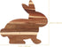 BESTOYARD Bunny Shaped Wooden Serving Board, Wood Cutting Board, Easter Serving Platter for Cheese and Vegetables